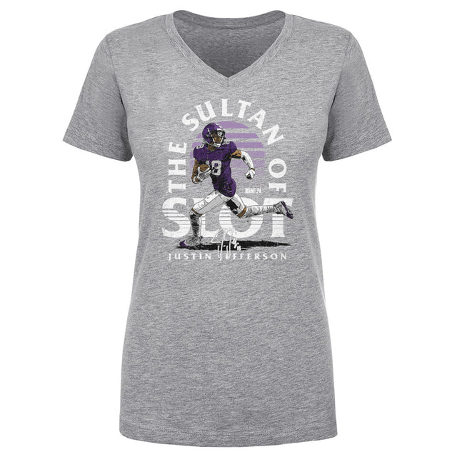 Justin Jefferson Women's V-Neck T-Shirt | 500 LEVEL