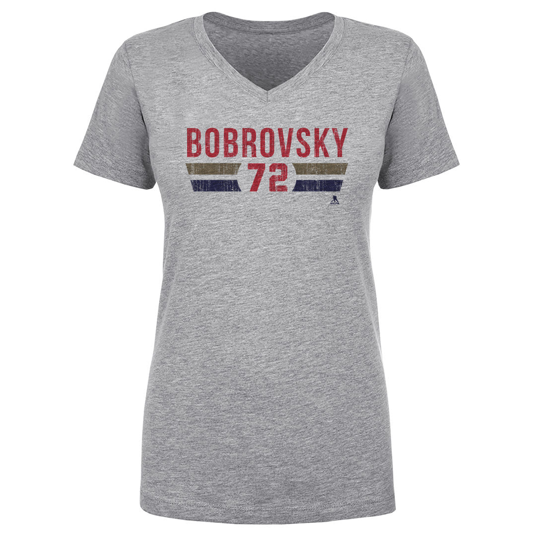 Sergei Bobrovsky Women's V-Neck T-Shirt | 500 LEVEL