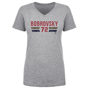 Sergei Bobrovsky Women's V-Neck T-Shirt | 500 LEVEL