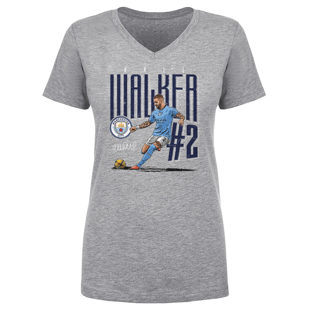 Kyle Walker Women's V-Neck T-Shirt | 500 LEVEL