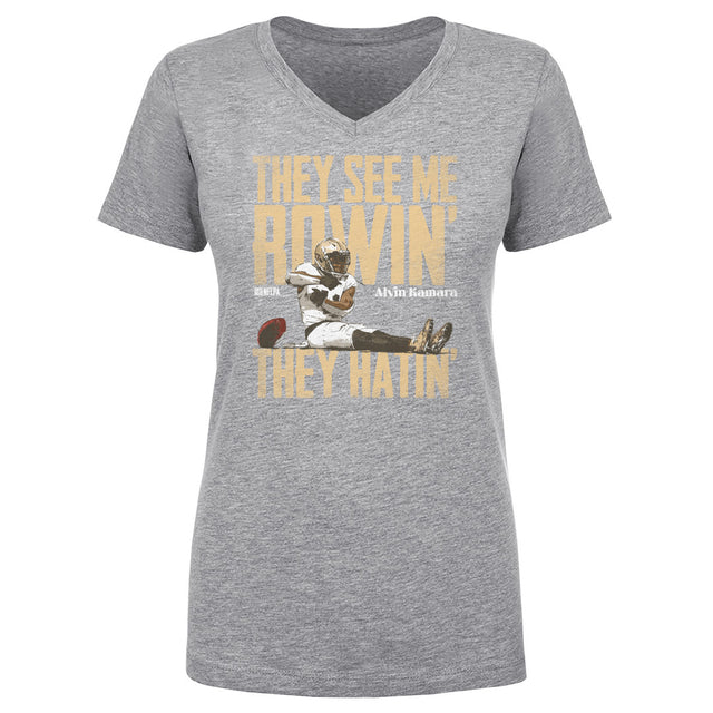 Alvin Kamara Women's V-Neck T-Shirt | 500 LEVEL