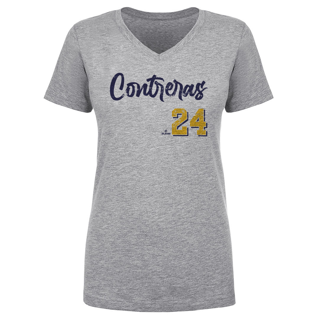 William Contreras Women&#39;s V-Neck T-Shirt | 500 LEVEL