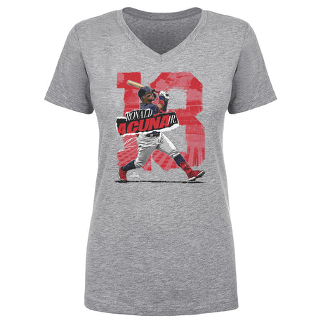 Ronald Acuna Jr. Women's V-Neck T-Shirt | 500 LEVEL