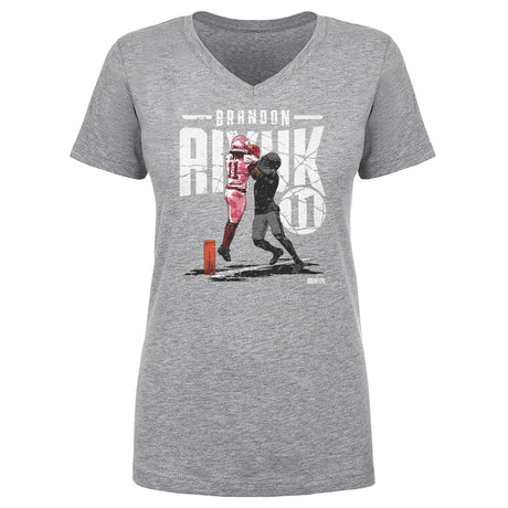 Brandon Aiyuk Women's V-Neck T-Shirt | 500 LEVEL