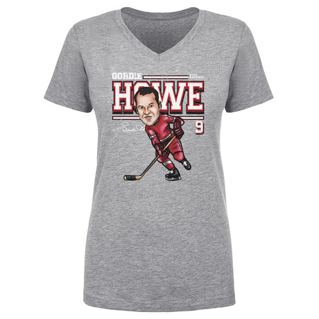 Gordie Howe Women's V-Neck T-Shirt | 500 LEVEL