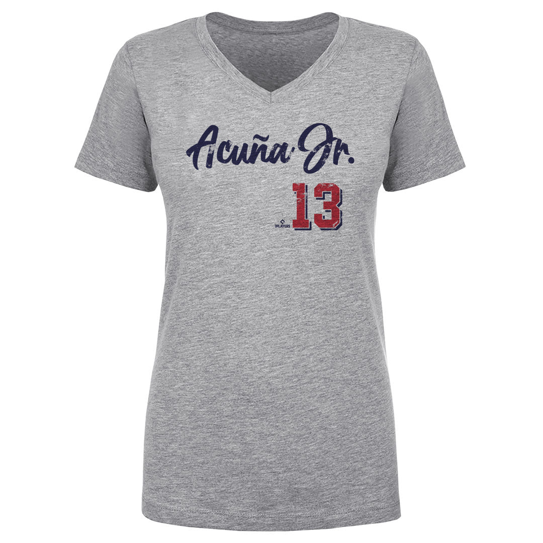 Ronald Acuna Jr. Women's V-Neck T-Shirt | 500 LEVEL