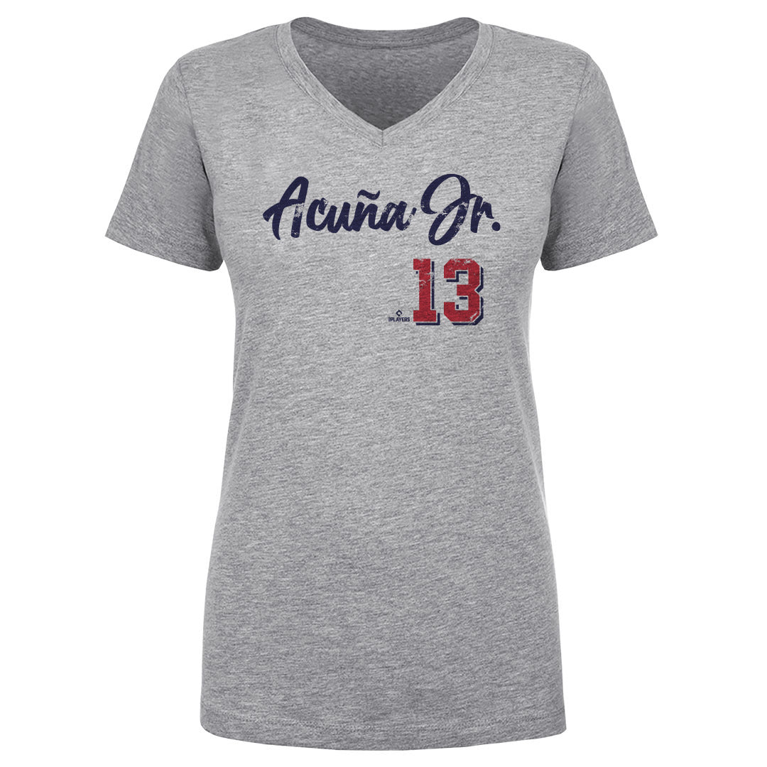Ronald Acuna Jr. Women&#39;s V-Neck T-Shirt | 500 LEVEL