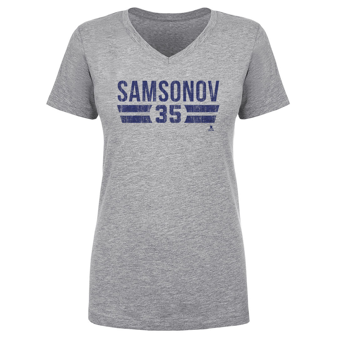 Ilya Samsonov Women&#39;s V-Neck T-Shirt | 500 LEVEL
