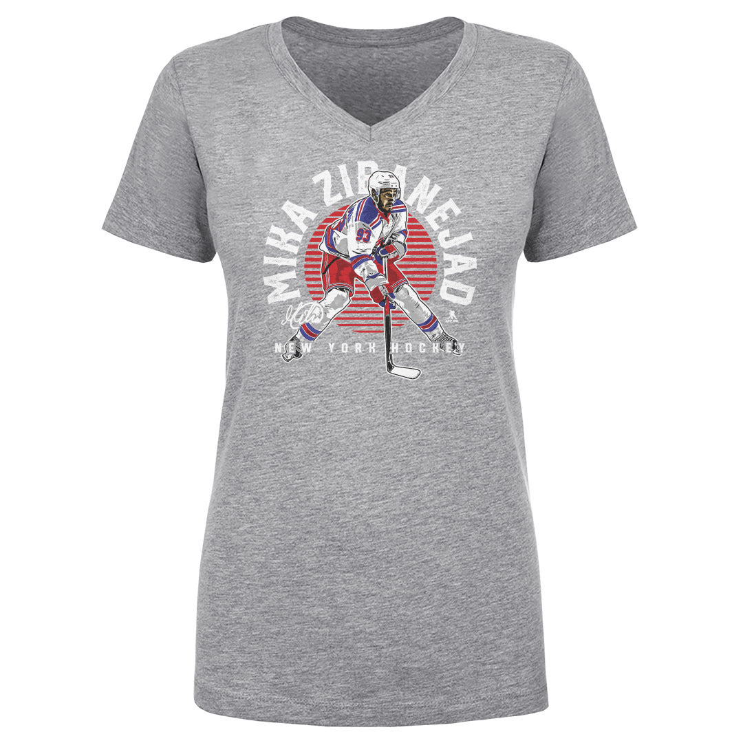 Mika Zibanejad Women's V-Neck T-Shirt | 500 LEVEL