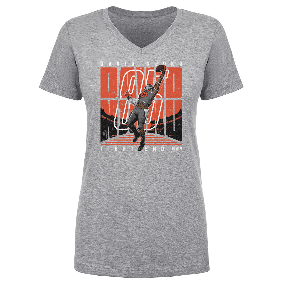 David Njoku Women's V-Neck T-Shirt | 500 LEVEL