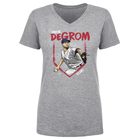 Jacob deGrom Women's V-Neck T-Shirt | 500 LEVEL