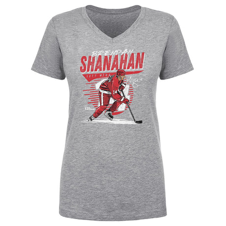 Brendan Shanahan Women's V-Neck T-Shirt | 500 LEVEL