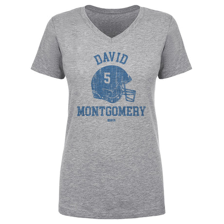David Montgomery Women's V-Neck T-Shirt | 500 LEVEL