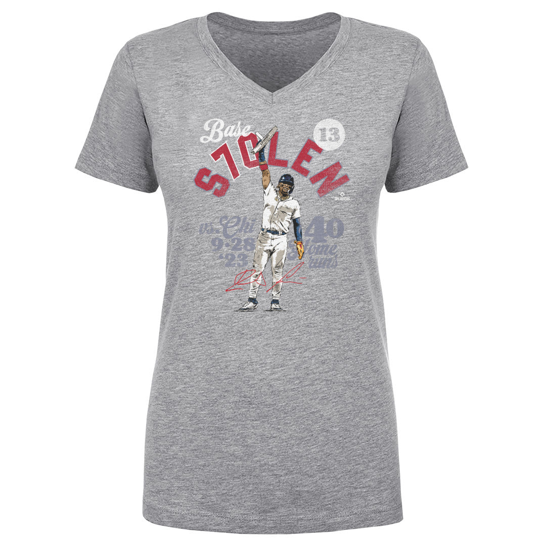 Ronald Acuna Jr. Women's V-Neck T-Shirt | 500 LEVEL