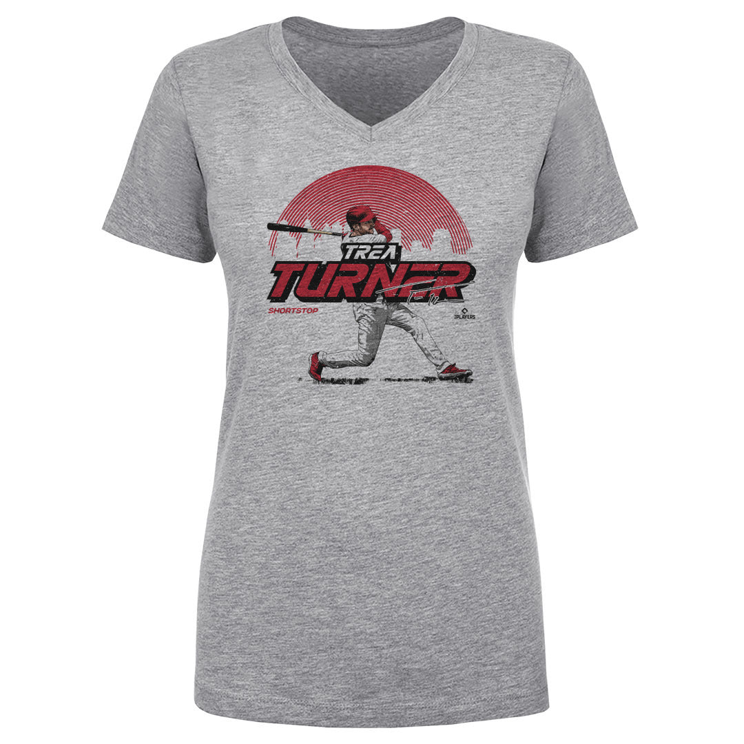 Trea Turner Women's V-Neck T-Shirt | 500 LEVEL