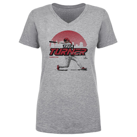 Trea Turner Women's V-Neck T-Shirt | 500 LEVEL