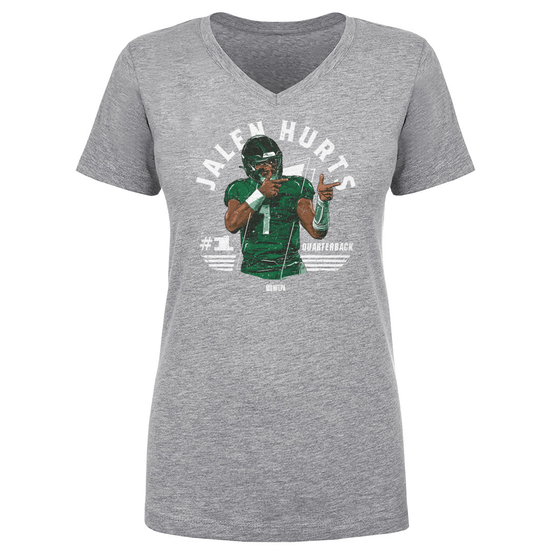 Jalen Hurts Women's V-Neck T-Shirt | 500 LEVEL