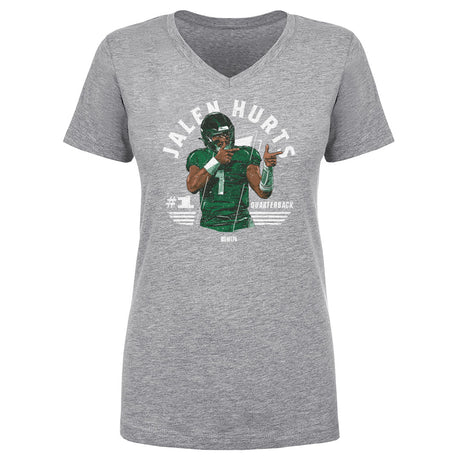 Jalen Hurts Women's V-Neck T-Shirt | 500 LEVEL