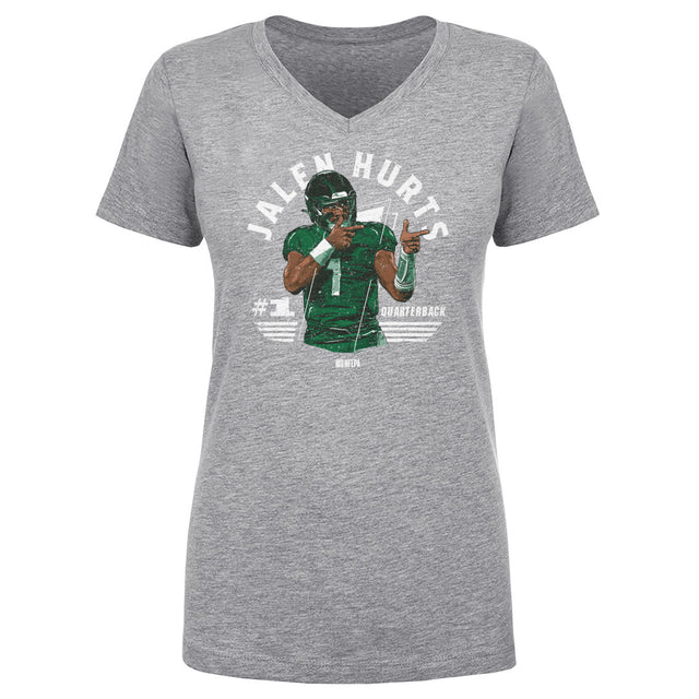Jalen Hurts Women's V-Neck T-Shirt | 500 LEVEL