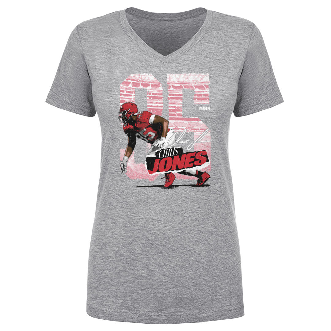 Chris Jones Women's V-Neck T-Shirt | 500 LEVEL