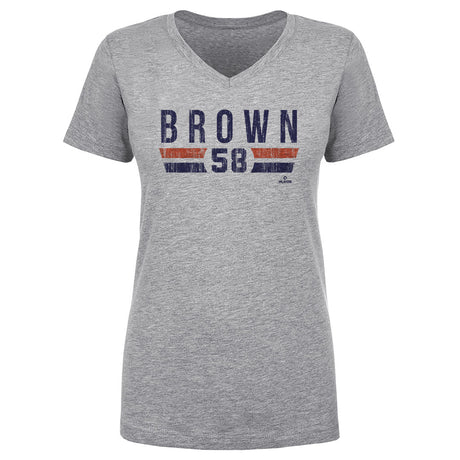 Hunter Brown Women's V-Neck T-Shirt | 500 LEVEL