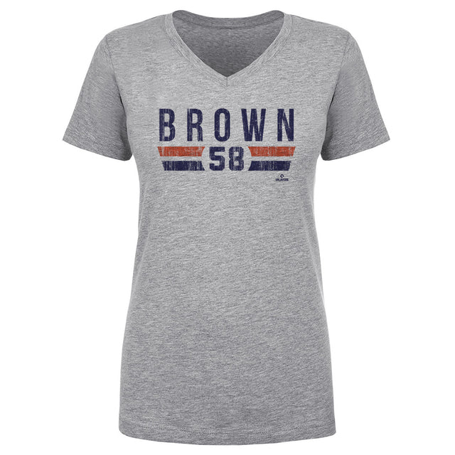 Hunter Brown Women's V-Neck T-Shirt | 500 LEVEL