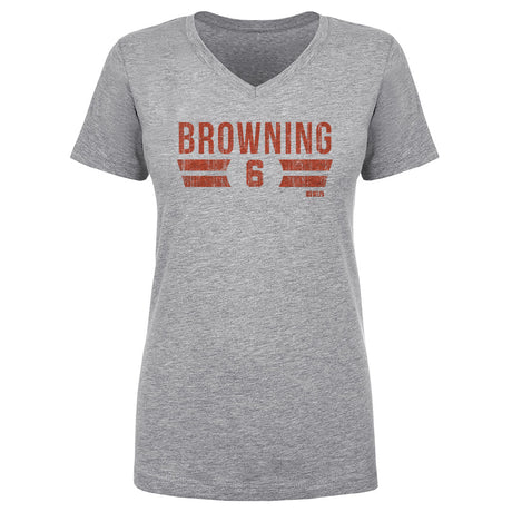 Jake Browning Women's V-Neck T-Shirt | 500 LEVEL