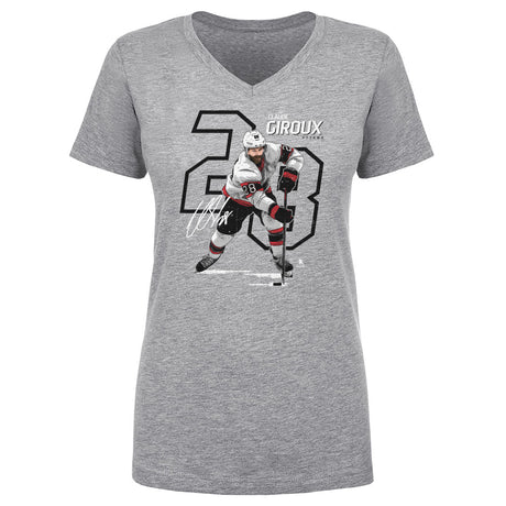 Claude Giroux Women's V-Neck T-Shirt | 500 LEVEL