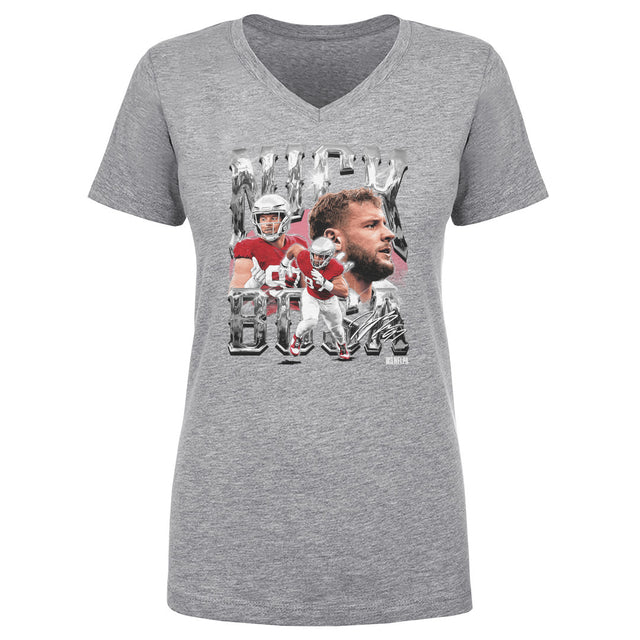 Nick Bosa Women's V-Neck T-Shirt | 500 LEVEL