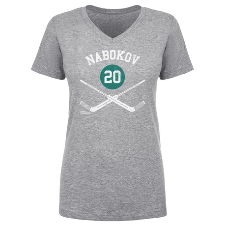 Evgeni Nabokov Women's V-Neck T-Shirt | 500 LEVEL