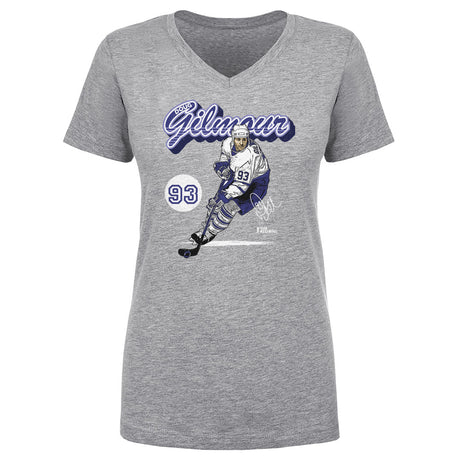 Doug Gilmour Women's V-Neck T-Shirt | 500 LEVEL