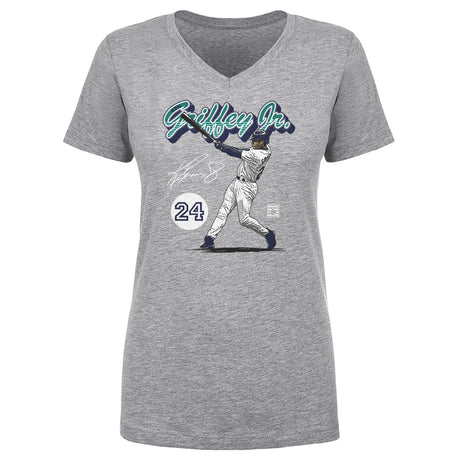 Ken Griffey Jr. Women's V-Neck T-Shirt | 500 LEVEL