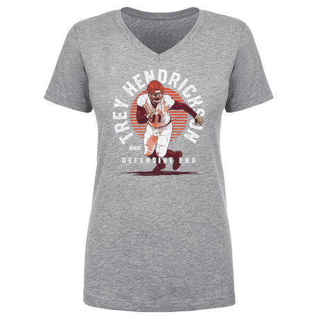 Trey Hendrickson Women's V-Neck T-Shirt | 500 LEVEL