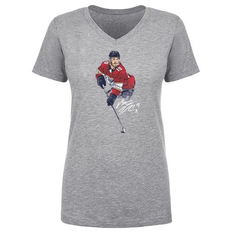 Matthew Tkachuk Women's V-Neck T-Shirt | 500 LEVEL