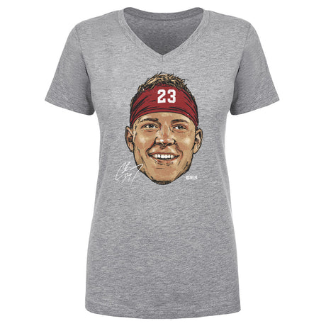 Christian McCaffrey Women's V-Neck T-Shirt | 500 LEVEL