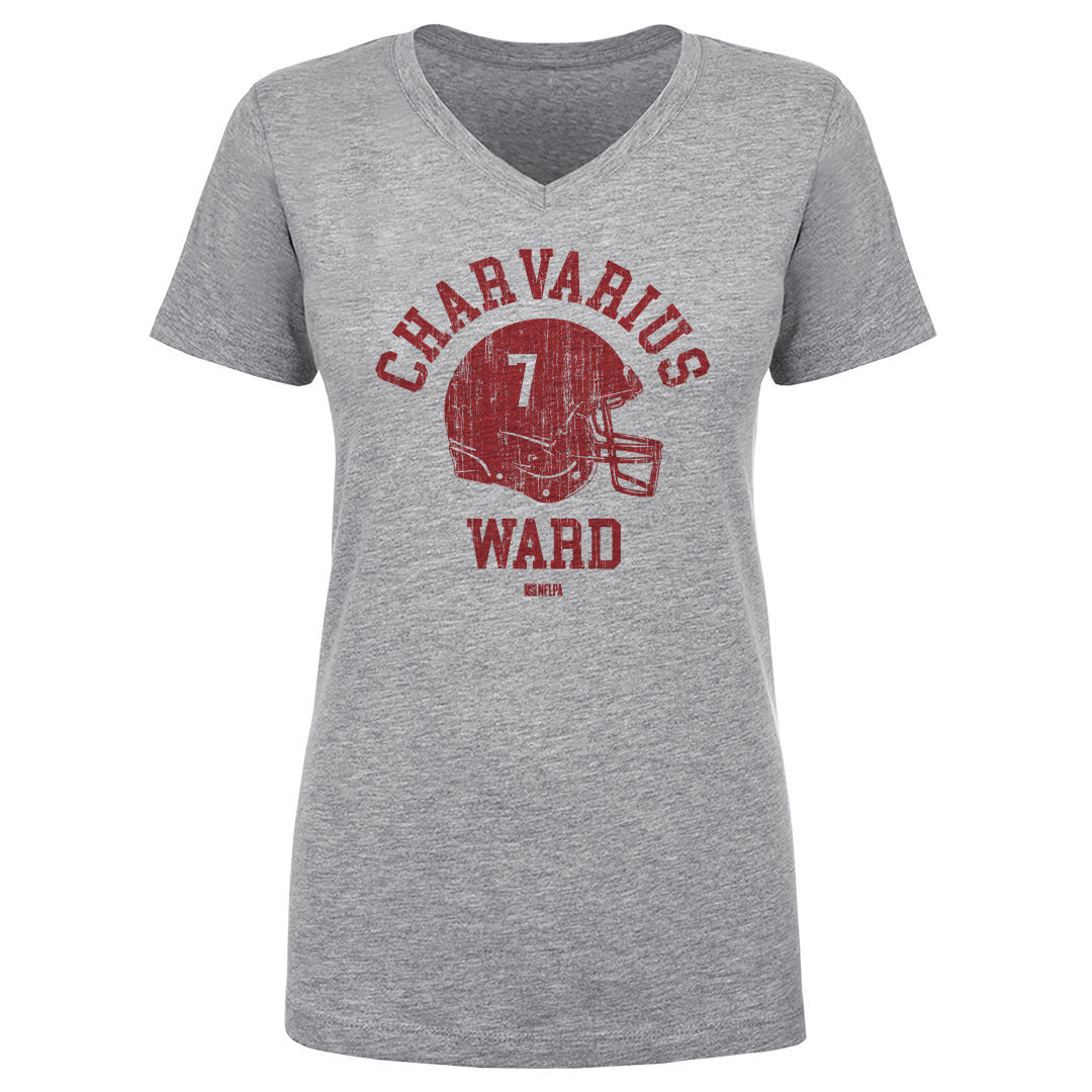 Charvarius Ward Women&#39;s V-Neck T-Shirt | 500 LEVEL
