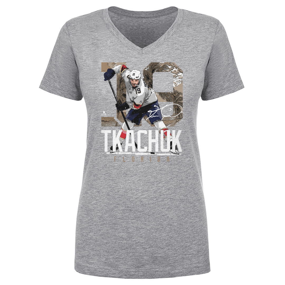 Matthew Tkachuk Women's V-Neck T-Shirt | 500 LEVEL