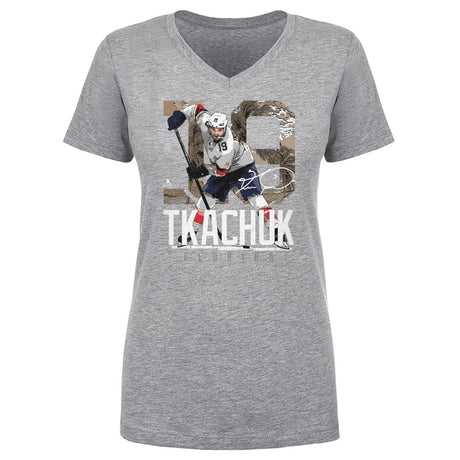 Matthew Tkachuk Women's V-Neck T-Shirt | 500 LEVEL