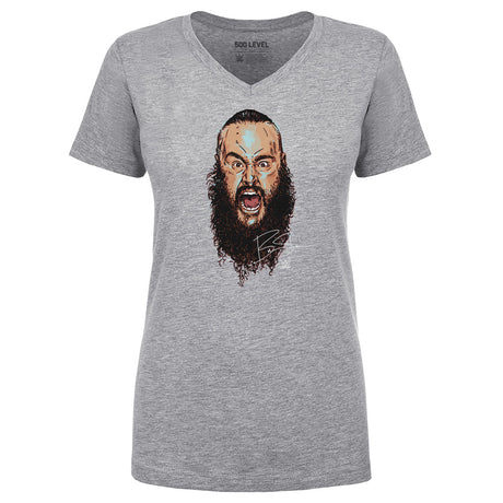 Braun Strowman Women's V-Neck T-Shirt | 500 LEVEL