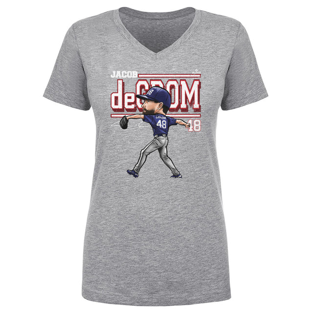 Jacob deGrom Women's V-Neck T-Shirt | 500 LEVEL