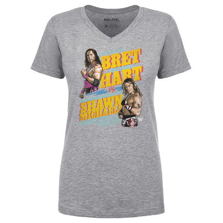 Bret Hart Women's V-Neck T-Shirt | 500 LEVEL