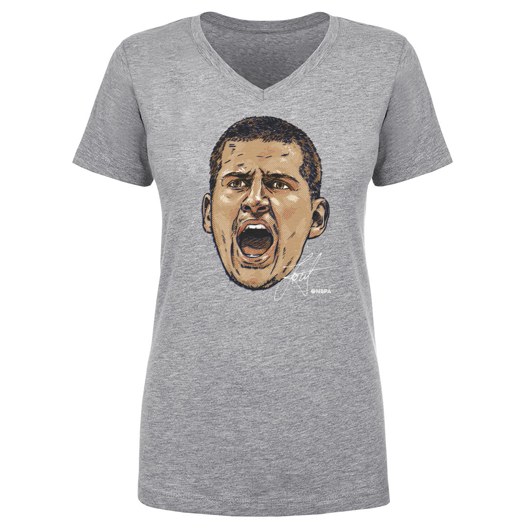 Nikola Jokic Women's V-Neck T-Shirt | 500 LEVEL