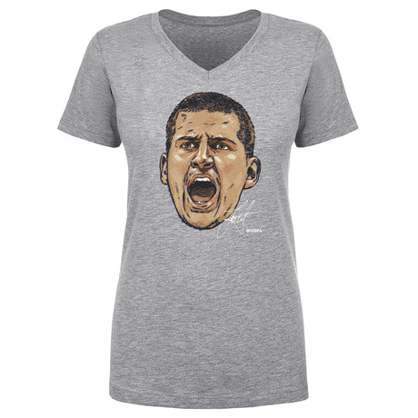 Nikola Jokic Women's V-Neck T-Shirt | 500 LEVEL
