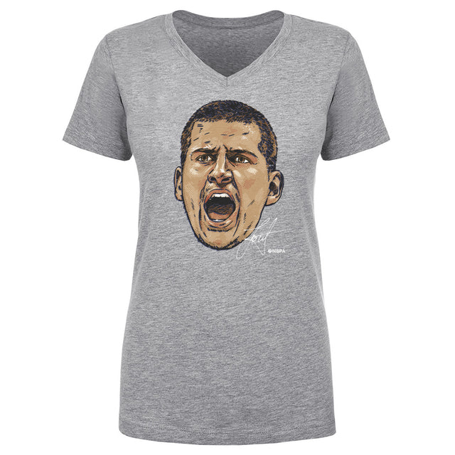 Nikola Jokic Women's V-Neck T-Shirt | 500 LEVEL