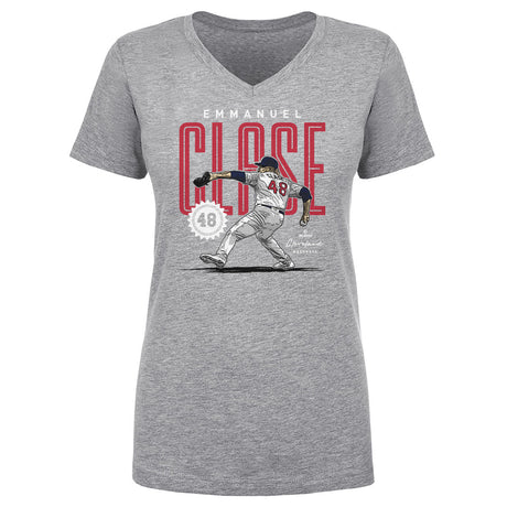 Emmanuel Clase Women's V-Neck T-Shirt | 500 LEVEL