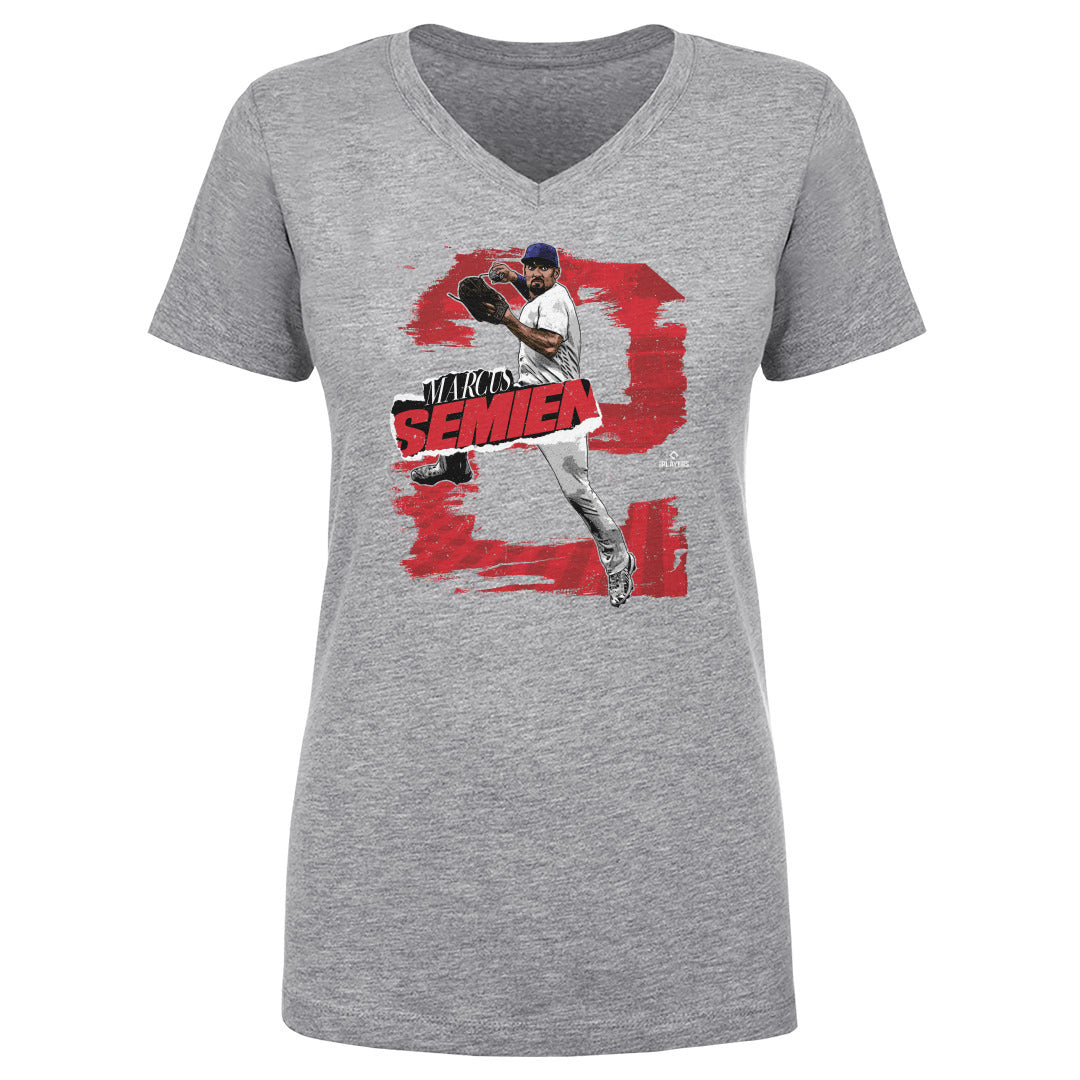 Marcus Semien Women's V-Neck T-Shirt | 500 LEVEL