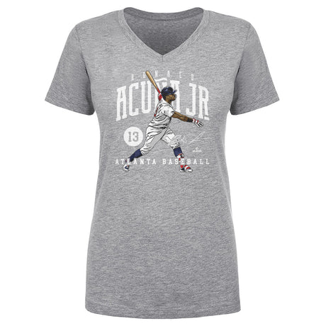 Ronald Acuna Jr. Women's V-Neck T-Shirt | 500 LEVEL
