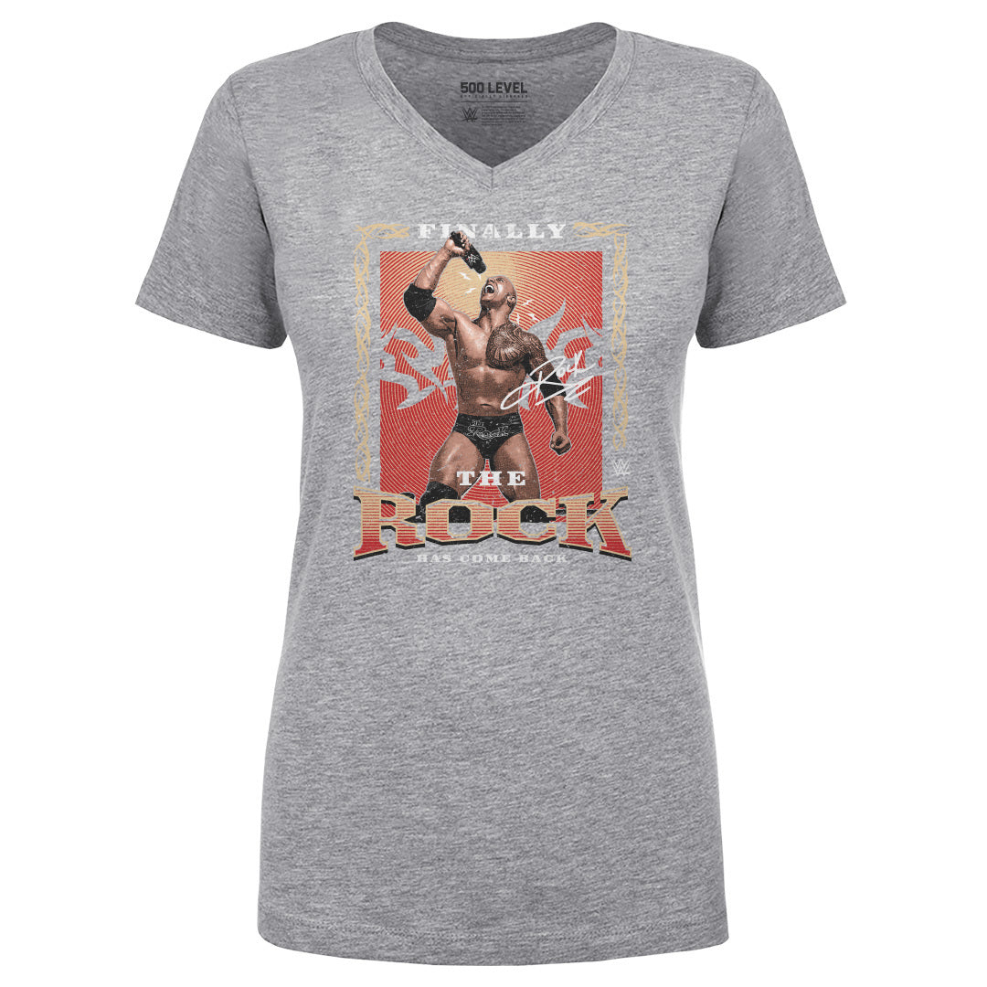 The Rock Women's V-Neck T-Shirt | 500 LEVEL