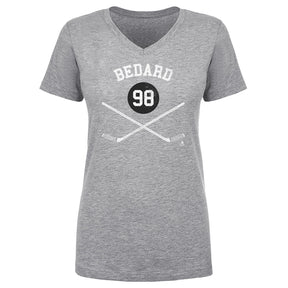 Connor Bedard Women's V-Neck T-Shirt | 500 LEVEL