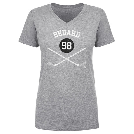 Connor Bedard Women's V-Neck T-Shirt | 500 LEVEL
